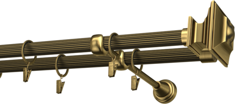 Karnisze metalowe Ø25
