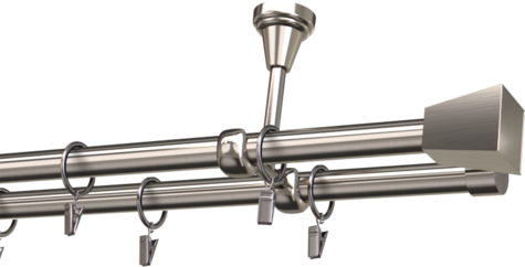 Karnisze metalowe Ø25