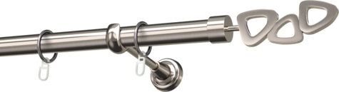 Karnisze metalowe Ø25