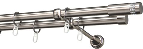 Karnisze metalowe Ø25