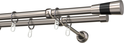 Karnisze metalowe Ø25