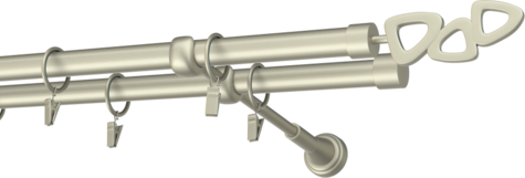 Karnisze metalowe Ø25