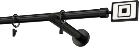 Karnisze metalowe Ø25