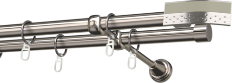 Karnisze metalowe Ø25