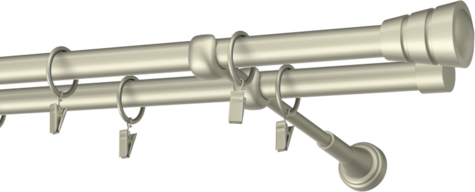 Karnisze metalowe Ø25