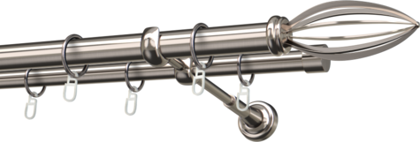Karnisze metalowe Ø25
