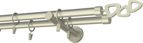 Karnisze metalowe Ø25