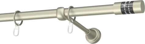 Karnisze metalowe Ø25