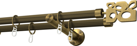 Karnisze metalowe Ø25
