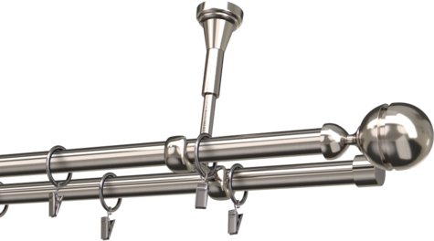 Karnisze metalowe Ø25