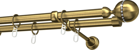 Karnisze metalowe Ø25