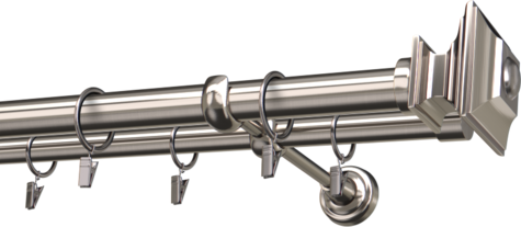 Karnisze metalowe Ø25