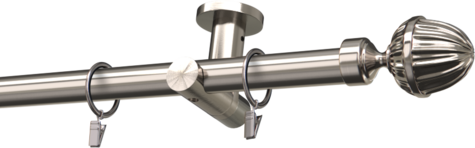 Karnisze metalowe Ø25