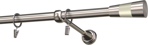 Karnisze metalowe Ø25