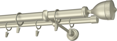Karnisze metalowe Ø25