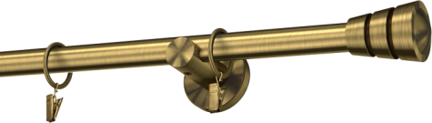 Karnisze metalowe Ø25