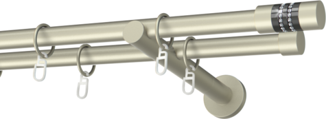 Karnisze metalowe Ø25