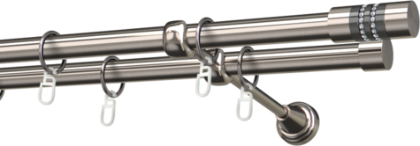 Karnisze metalowe Ø25
