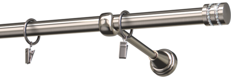 Karnisze metalowe Ø25