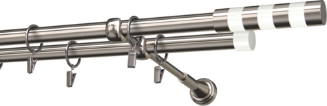 Karnisze metalowe Ø25