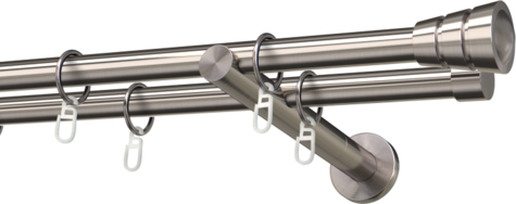 Karnisze metalowe Ø25