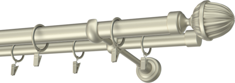Karnisze metalowe Ø25