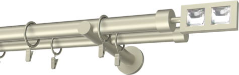 Karnisze metalowe Ø25