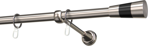 Karnisze metalowe Ø25