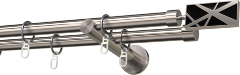 Karnisze metalowe Ø25