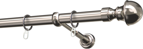 Karnisze metalowe Ø25