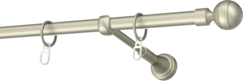 Karnisze metalowe Ø25