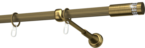Karnisze metalowe Ø25