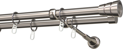 Karnisze metalowe Ø25