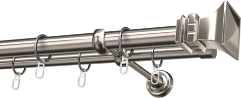 Karnisze metalowe Ø25