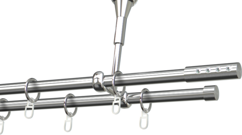 Karnisze metalowe Ø25