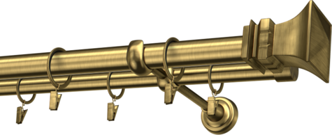 Karnisze metalowe Ø25