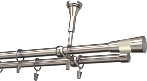 Karnisze metalowe Ø25