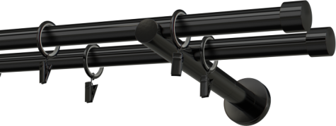 Karnisze metalowe Ø25