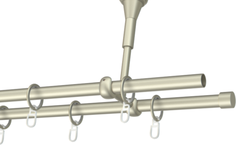 Karnisze metalowe Ø25