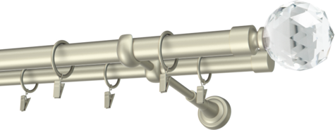 Karnisze metalowe Ø25