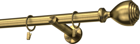 Karnisze metalowe Ø25
