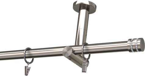 Karnisze metalowe Ø25