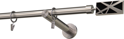 Karnisze metalowe Ø25