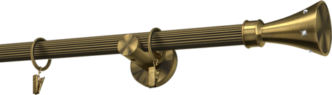 Karnisze metalowe Ø25