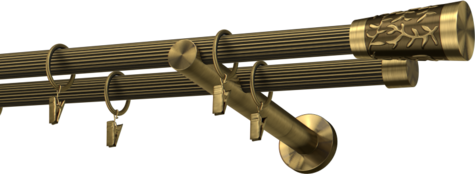 Karnisze metalowe Ø25