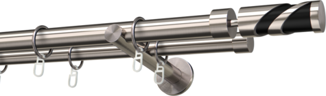 Karnisze metalowe Ø25