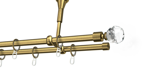 Karnisze metalowe Ø25