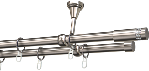 Karnisze metalowe Ø25
