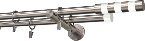 Karnisze metalowe Ø25