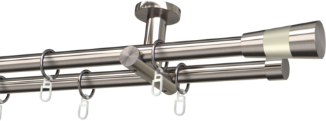 Karnisze metalowe Ø25